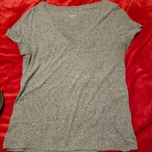 Mossimo Gray V-Neck T-shirt